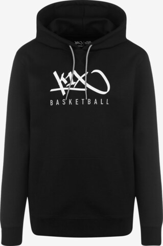 Sweat-shirt K1X en noir : devant