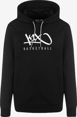 Sweat-shirt K1X en noir : devant