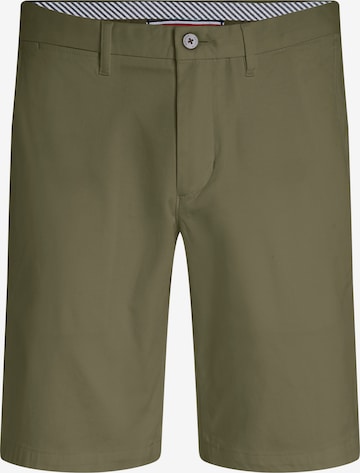 TOMMY HILFIGER Regular Chino Pants in Green: front