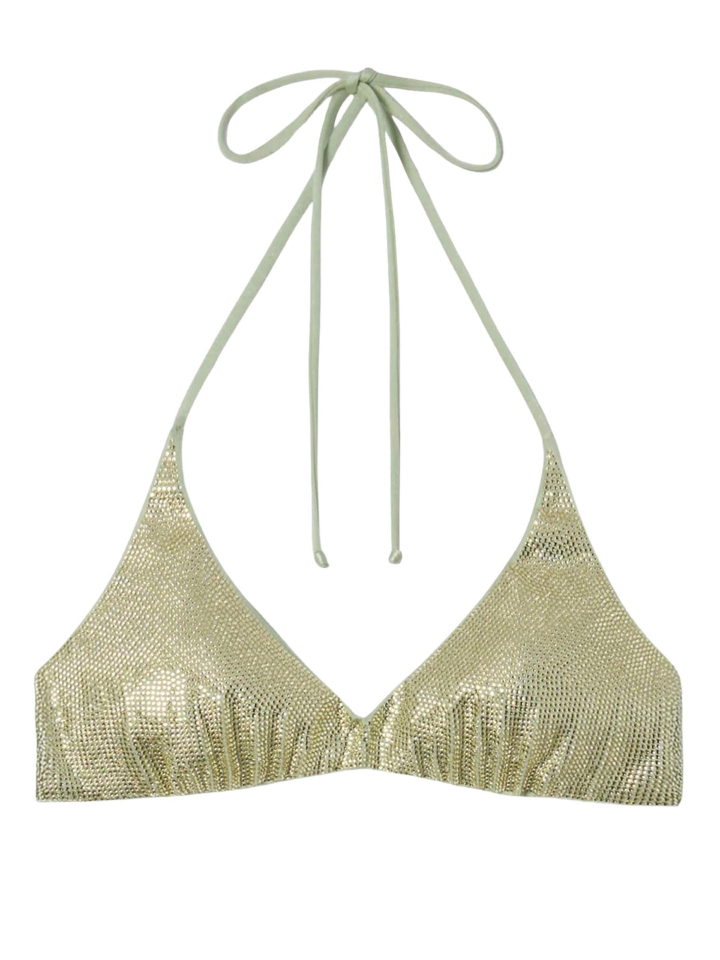 MC2 Saint Barth - Top de bikini en verde: frente