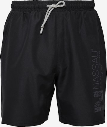 NASSAU Beach Club Badeshorts '231018' in Schwarz: Vorderseite