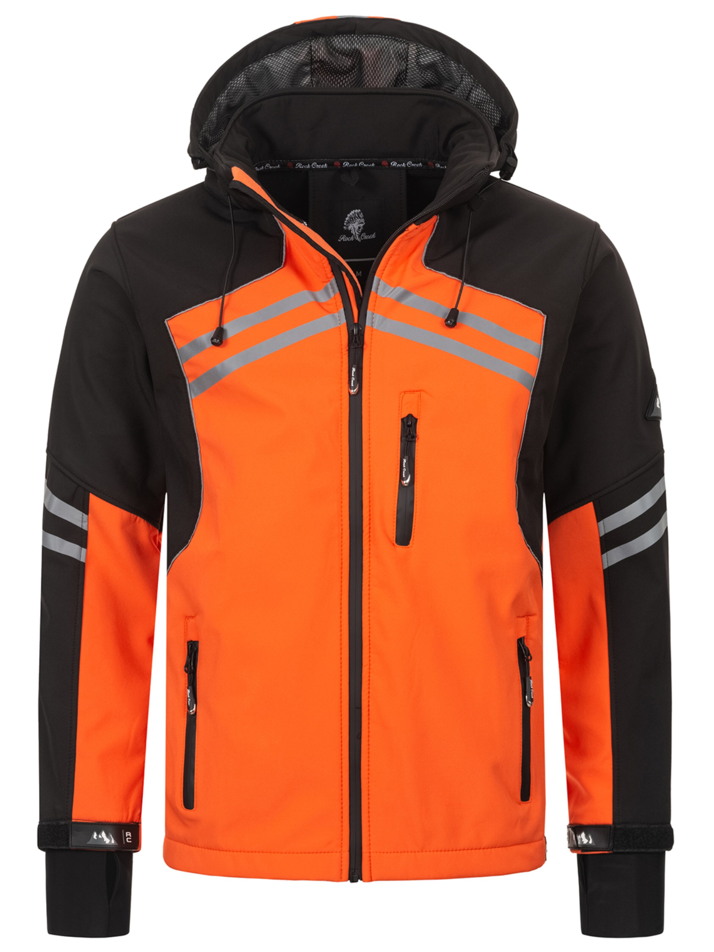 Rock Creek Performance Jacket in Orange: front
