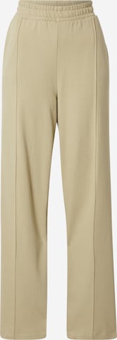 A LOT LESS Wide leg Broek 'May' in Beige: voorkant