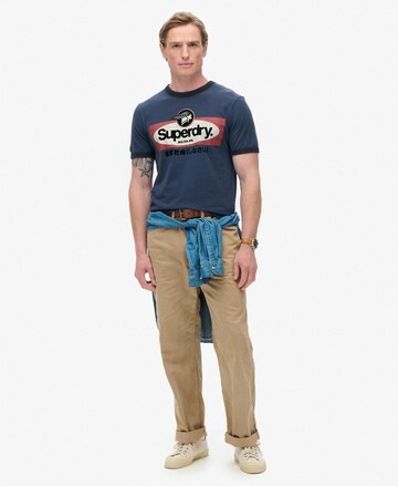 T-Shirt Superdry en bleu