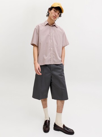 Baggy Pantalon à plis 'JPSTOwen Drew' JACK & JONES en gris