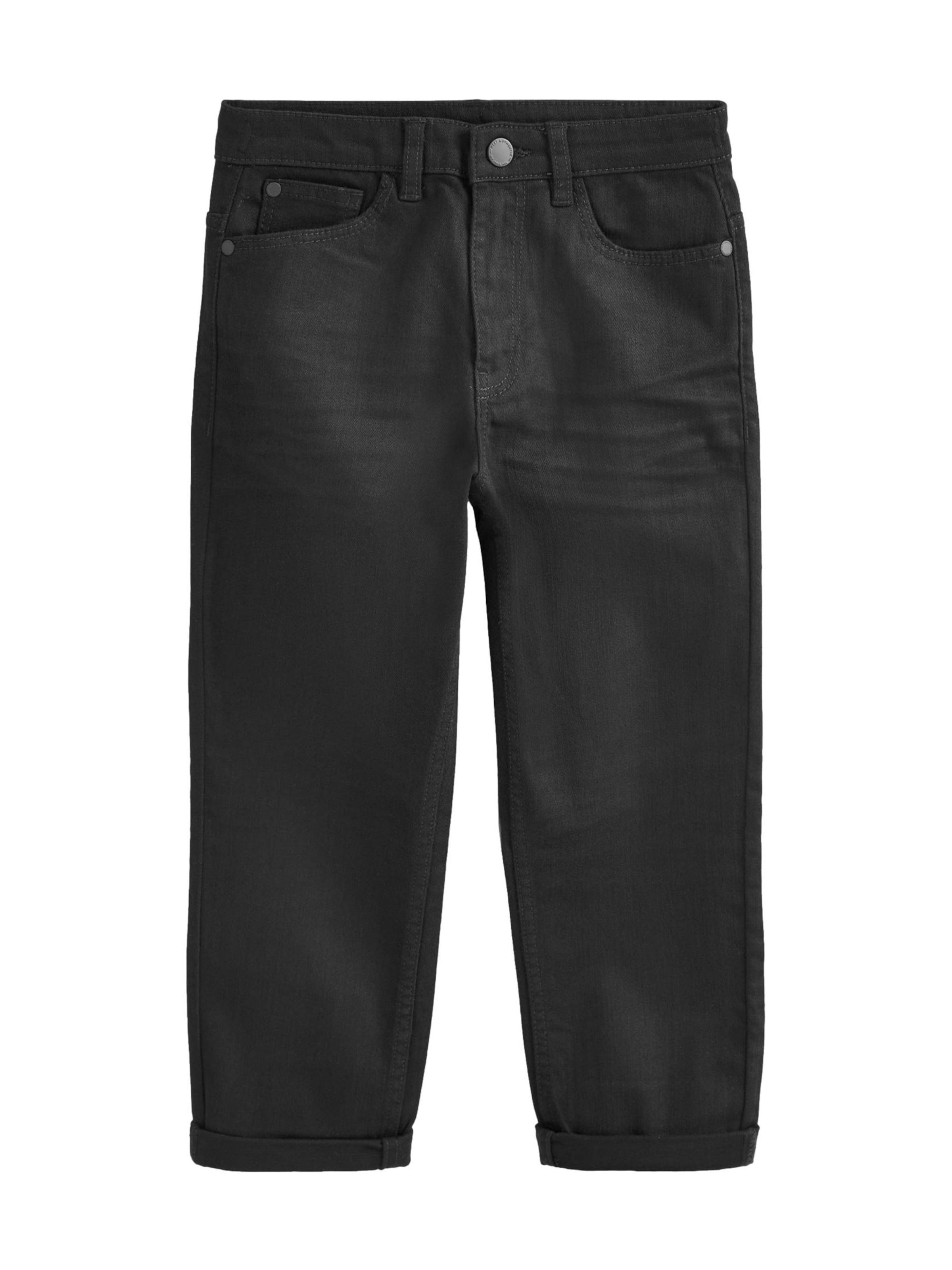 Next Teksapüksid, värv must: eest vaates