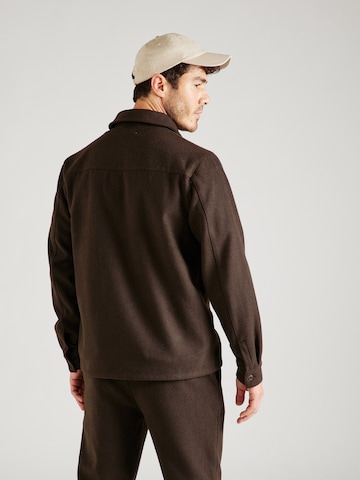 ABOUT YOU x Jaime Lorente Regular fit Between-Season Jacket 'Marco' in Brown