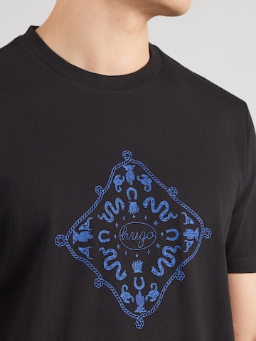 HUGO Shirt 'Nerberri' in Zwart