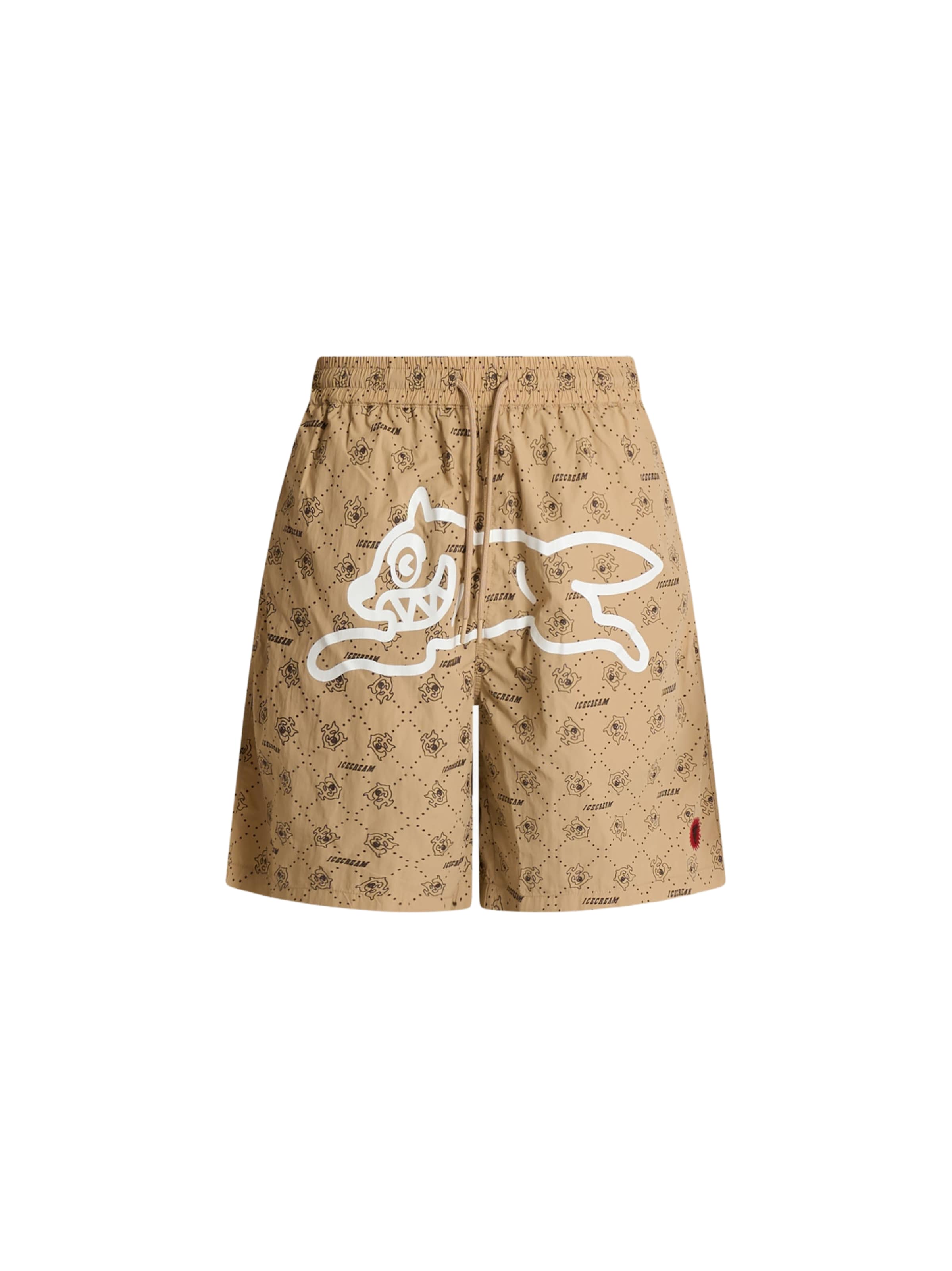 ICECREAM Regular Pants in Brown: front