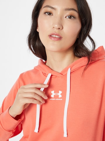 UNDER ARMOUR Athletic Sweatshirt 'Rival' in Red