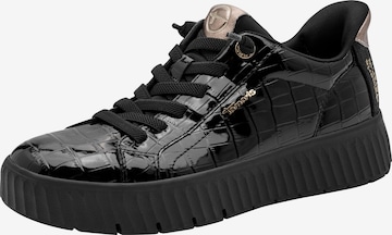 Baskets basses Tamaris en noir : devant