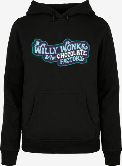 ABSOLUTE CULT Sweatshirt 'Willy Wonka' in himmelblau / lila / schwarz / weiß, Produktansicht