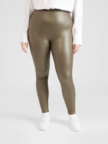 ONLY Carmakoma Regular Leggings 'ROOLI' in Green: front