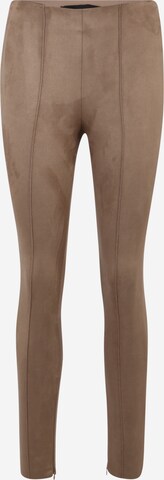 Vero Moda Petite Skinny Leggings 'VERA' in Bruin: voorkant