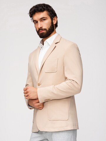 Coupe slim Veste de costume Ombre en beige