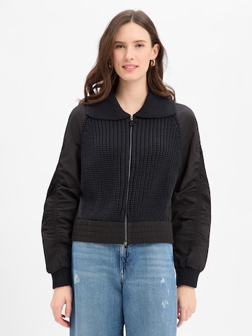 Marc Cain Between-Season Jacket in Black: front