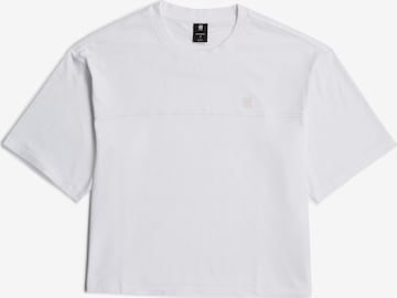 T-shirt 'Horizontal Seam' G-STAR en blanc : devant