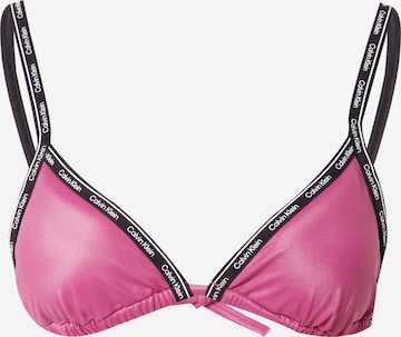 Calvin Klein Swimwear Triangel Bikinitopp i rosa: forside