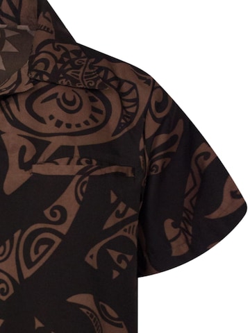 King Kameha Shirt 'Maori Wedding' in Bruin
