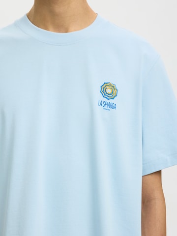 SELECTED T-shirt 'SLHMAX' i blå