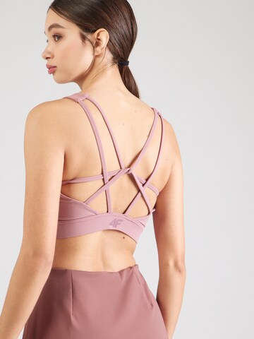 4F Bustier Biustonosz sportowy w kolorze różowy