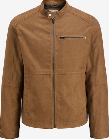 Veste mi-saison 'JJEDYLAN' JACK & JONES en marron : devant