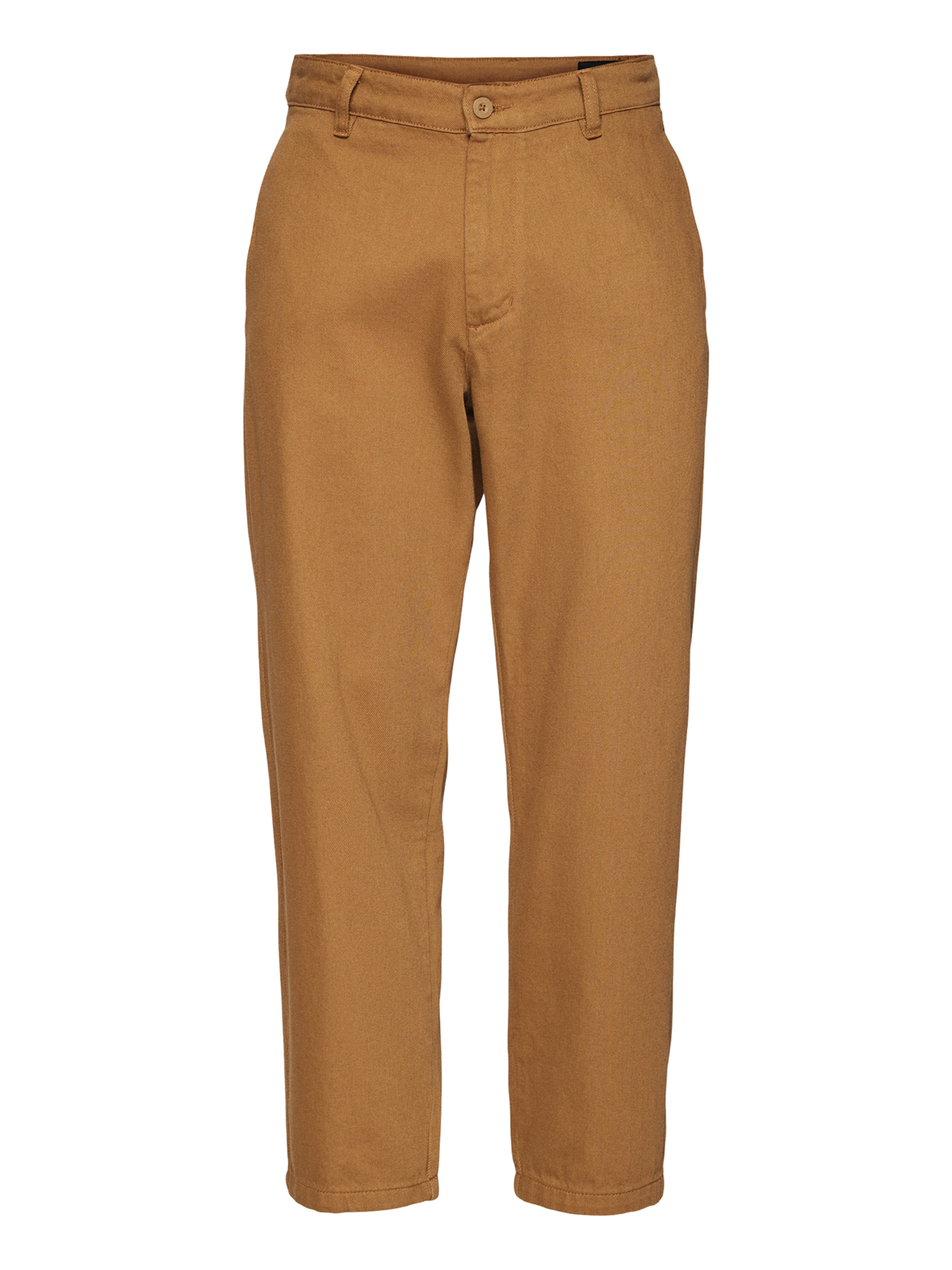 ALPHA INDUSTRIES Lużny krój Chinosy w kolorze brązowy: przód