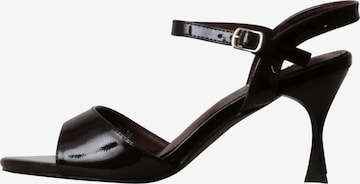 POTI PATI Sandale 'Supermodische Sandalen mit Absatz' in Braun: Vorderseite