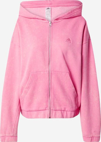 Giacca di felpa sportiva di ADIDAS SPORTSWEAR in rosa: frontale