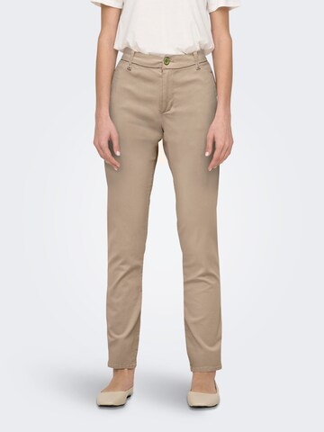 Slimfit Pantaloni chino 'ONLSURA' di ONLY in beige: frontale