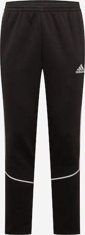 Regular Pantalon de sport 'Essentials Reflect-In-The-Dark Fleece' ADIDAS SPORTSWEAR en noir : devant