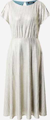 SWING Koktejlové šaty – stříbrná: přední strana