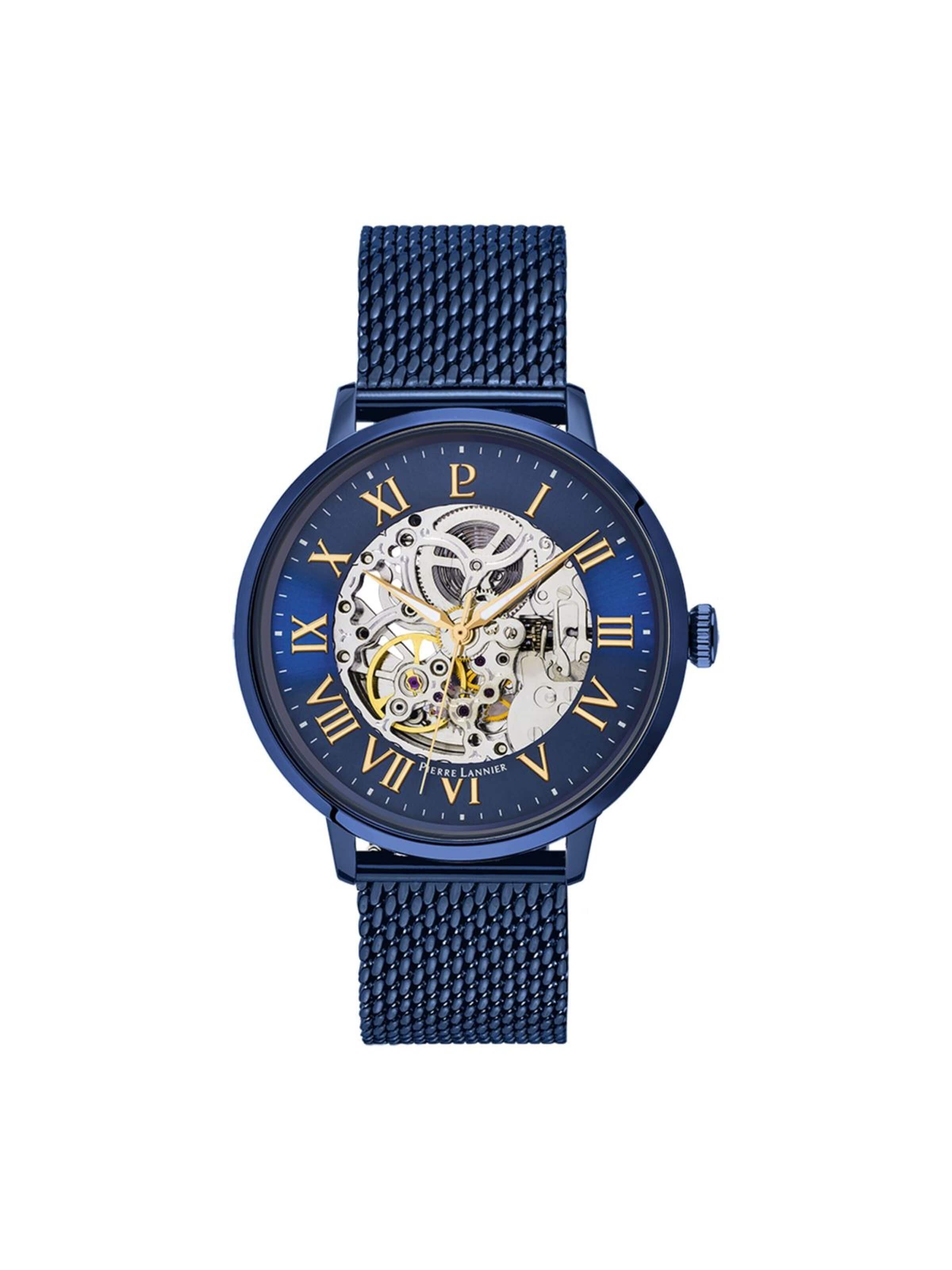 Pierre Lannier Analoog horloge 'Automatic watch Automatic' in Blauw: voorkant