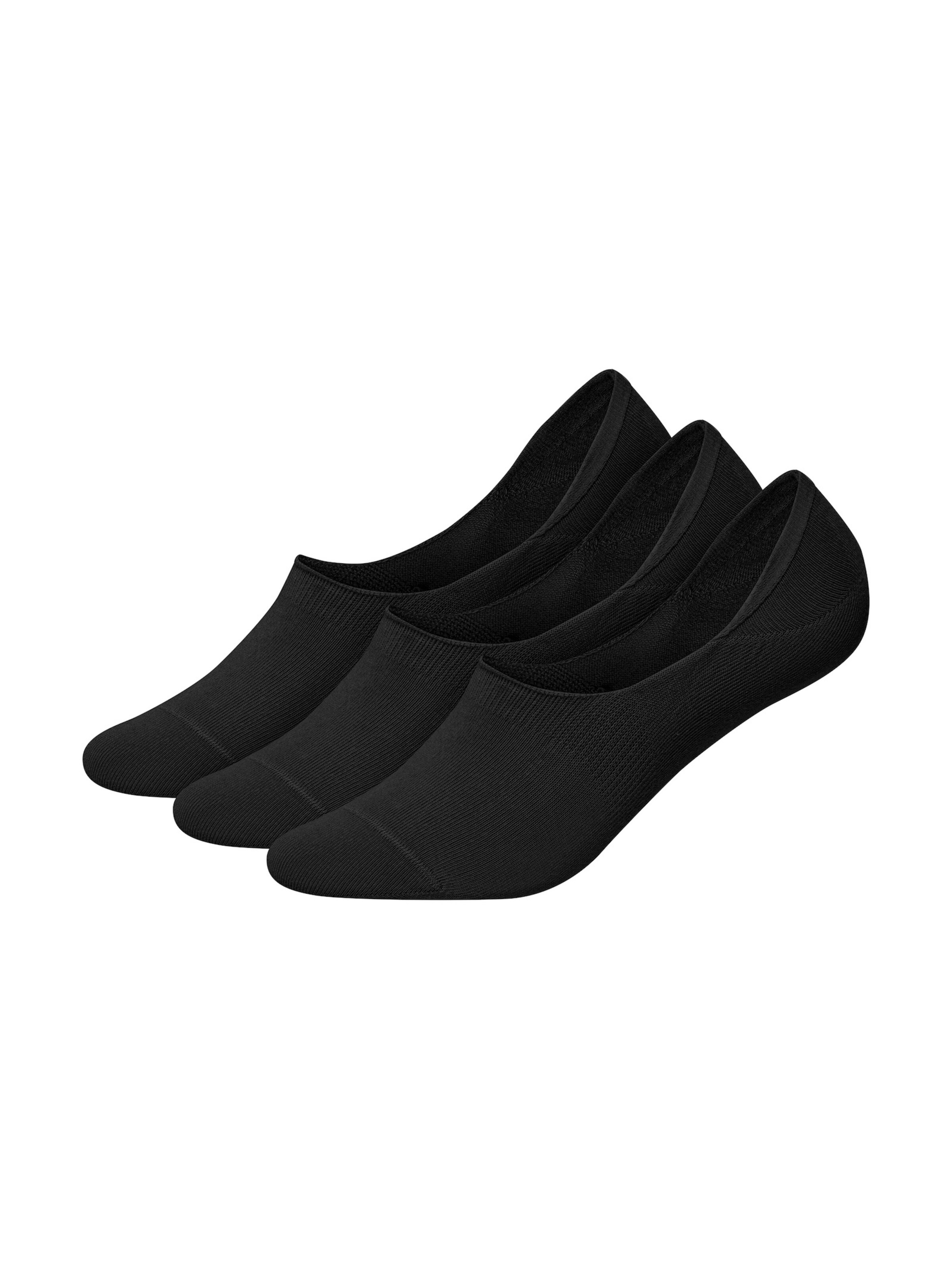 DillySocks Füßlinge in Schwarz: Vorderseite