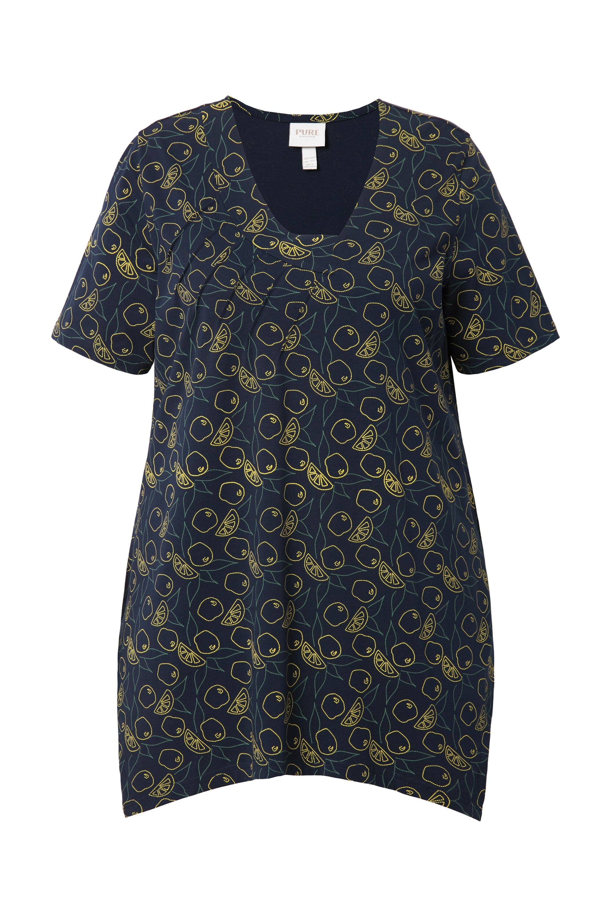 Ulla Popken Shirt in Blauw: voorkant