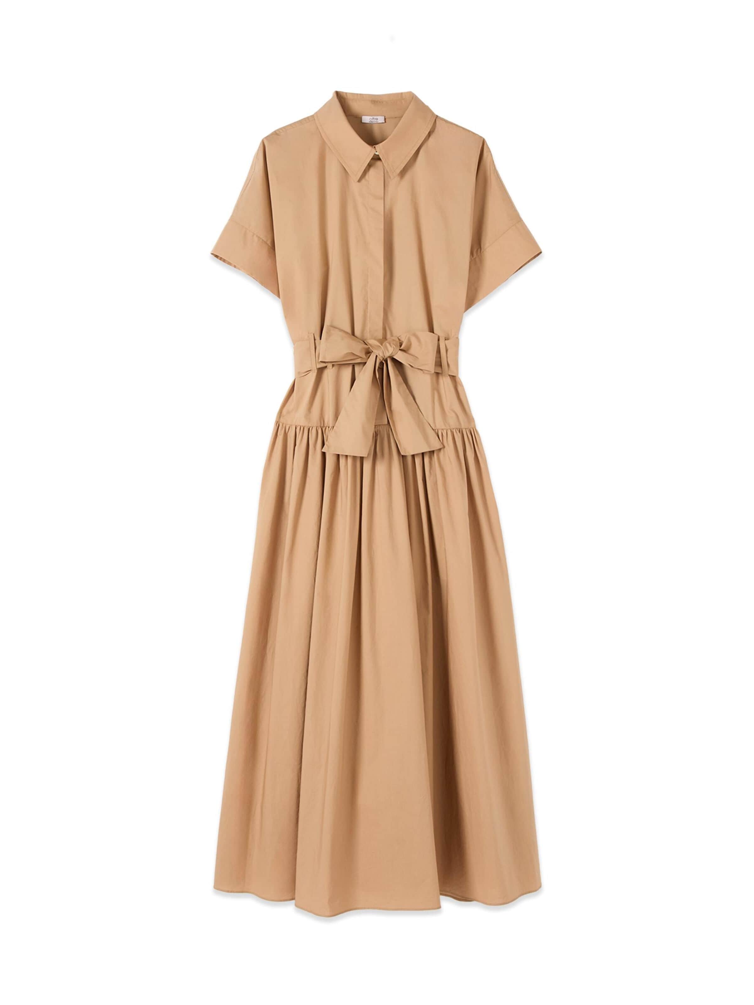 oltre Dress in Beige: front
