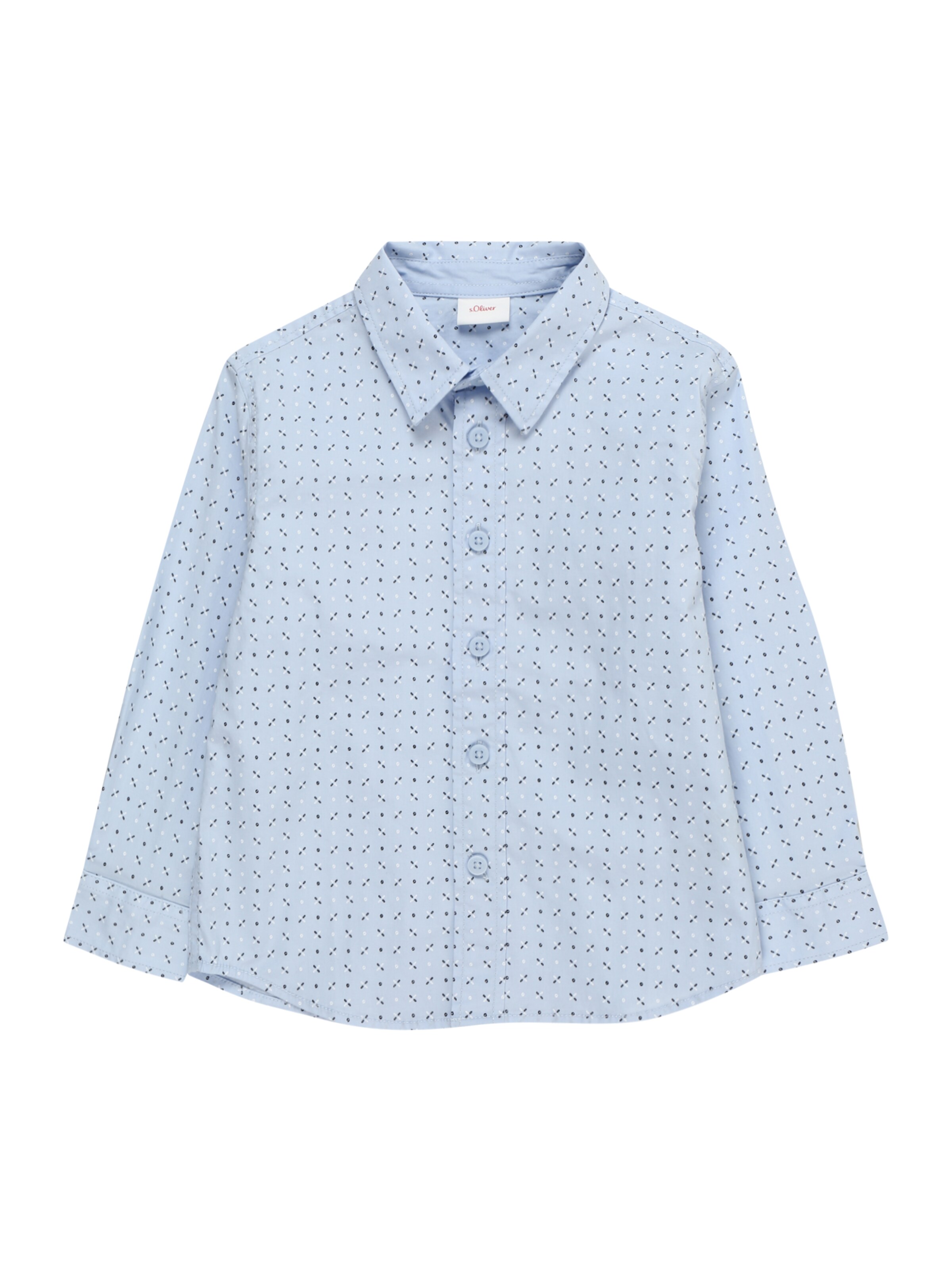 s.Oliver Regular fit Πουκάμισο σε μπλε: μπροστά