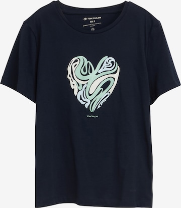 TOM TAILOR Μπλουζάκι σε μπλε: μπροστά