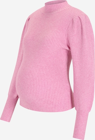 Only Maternity Sweater 'Katia' in Pink: front