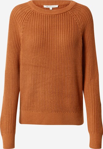 TOM TAILOR DENIM Sweater in Orange: front