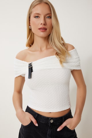 Happiness İstanbul Koszulka w kolorze biały: przód