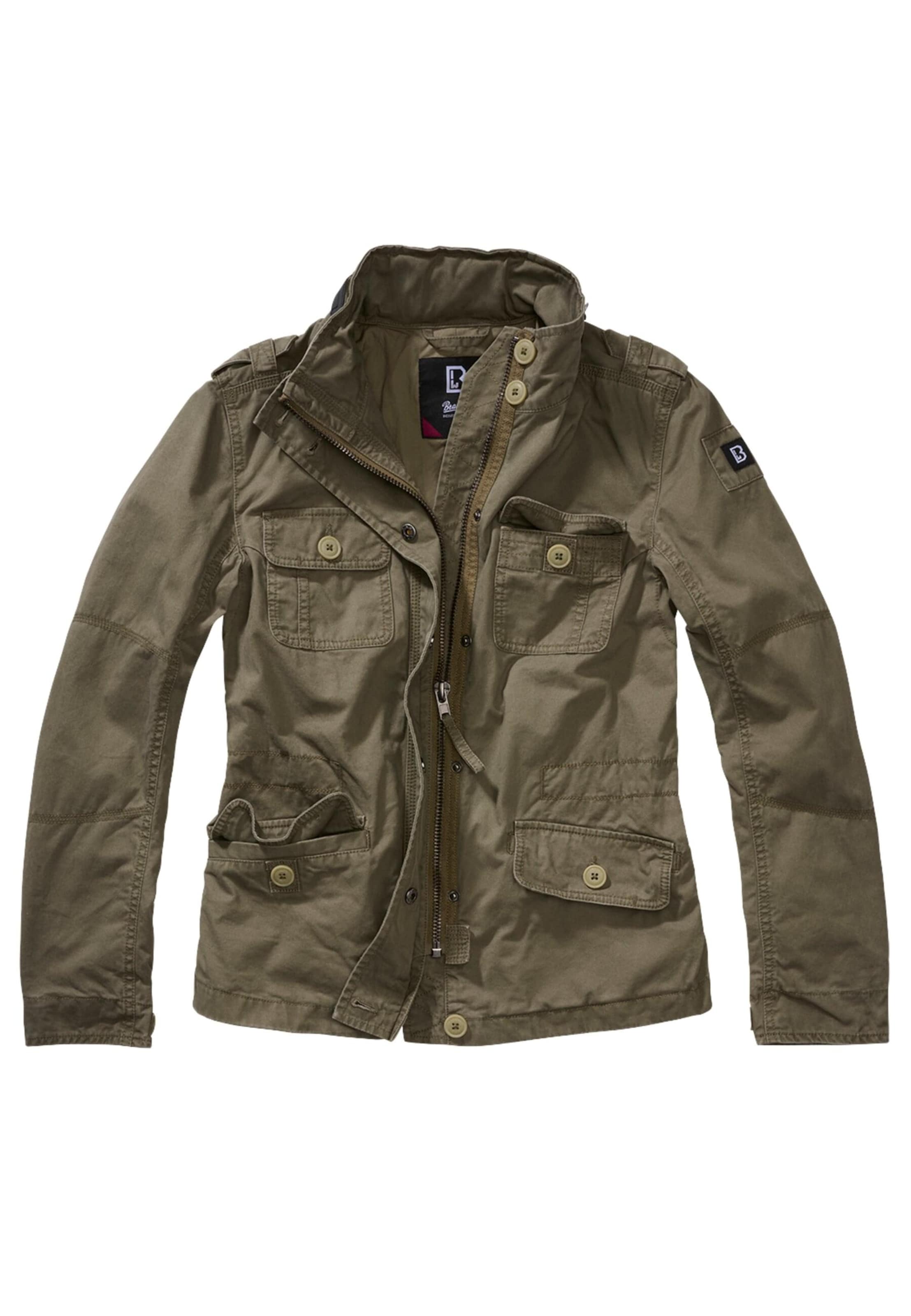 Brandit Kurtka przejściowa 'Britannia' w kolorze zielony: przód