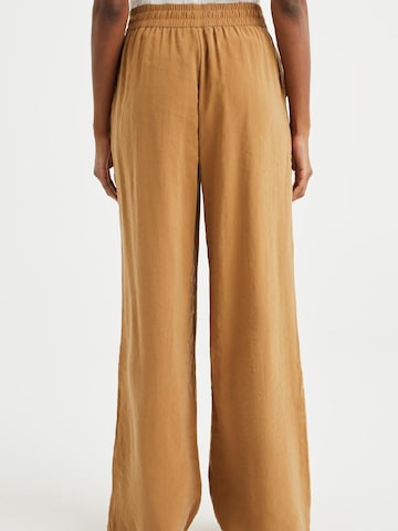 Loosefit Pantalon WE Fashion en marron