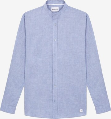 NOWADAYS Slim fit Overhemd 'Oxford Melange' in Blauw: voorkant