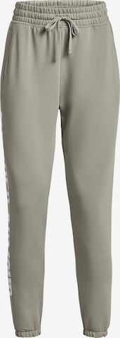 UNDER ARMOUR Tapered Workout Pants in Grey: front