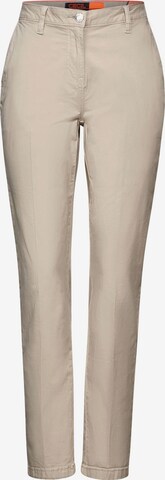 CECIL Slimfit Chinohose in Beige: predná strana