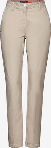 CECIL Chino Pants in Beige: front