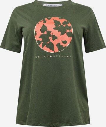 ONLY Carmakoma - Camiseta 'AGATI' en verde: frente
