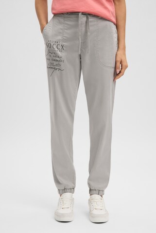 Soccx Regular Pants in Grey: front