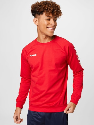 Hummel Αθλητική μπλούζα φούτερ σε κόκκινο: μπροστά